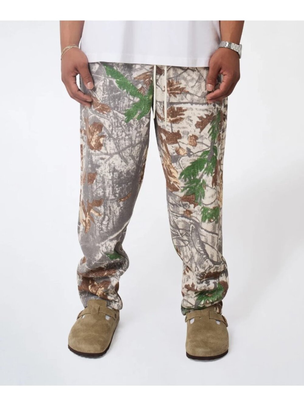 Realtree Camo Fleece Jogger Pants Sweatpants Camouflage Men X-Large